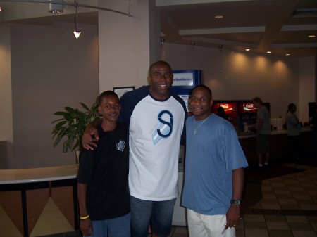 Chillin with Magic Johnson