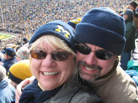 John and I in the BIG HOUSE.  Go Blue!