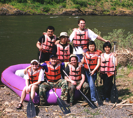A rafting trip, several years ago...