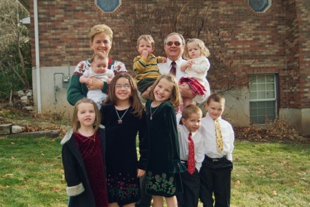 Mike & I and the grandkids - Dec. 2005