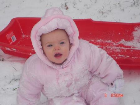 Mackenzie's 1st Snow