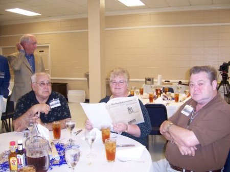 My brother - Mitch, Jerry & me at Bobby Bowden Reunion