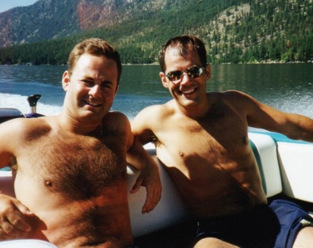 Donovan and me in Chelan circa '97.  The bods don't quite look like that anymore.  Oh well.
