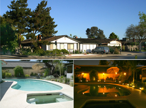 Our Home - Front & Poolside - Day & Night