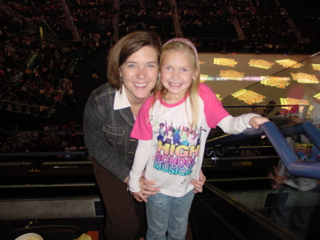 with Gracie at High School Musical on Ice