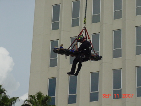 High Angle Rescue Downtown Orlando