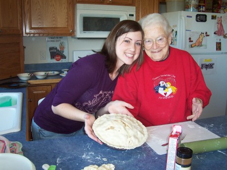 Learning how to bake from Grandma