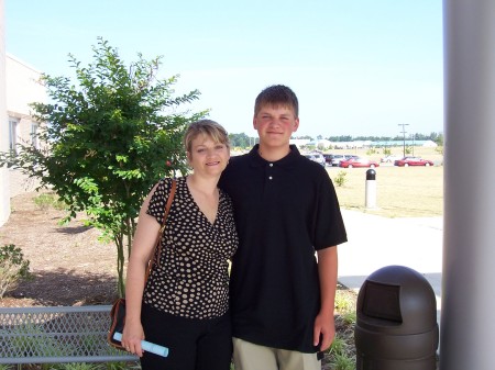 My son Matthew and his aunt Gwyn in 07