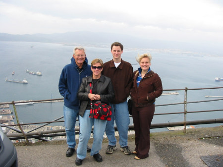 With the Family on the Rock of Gilbratar