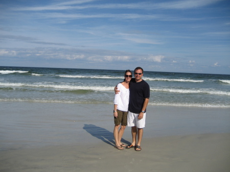 Kevin and I at a beach near orlando