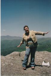 On top of Blowing Rock doing my flying impression :)