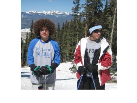 Children skiing in New Mexico