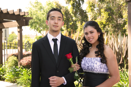 My son and his date for the prom