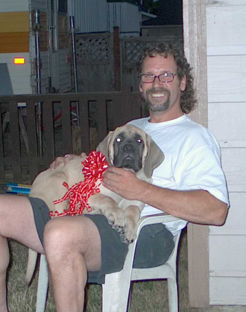 Scott & his baby Schultz 2002