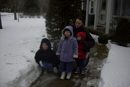 Russell Yancy and nephew and nieces