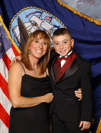 My son Travisand I at the Navy Birthday Ball