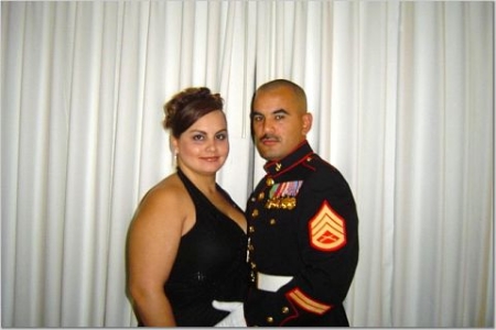 At the Marine Corps Ball w/my wife.