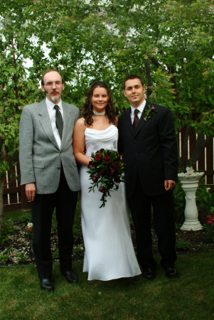 the happy couple with my oldest brother  Paul