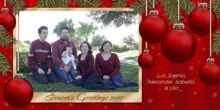 Garza Fam Christmas Card 2007