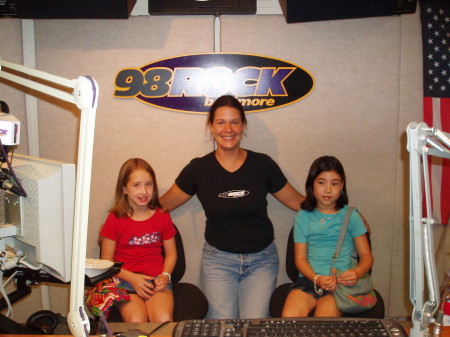 Taylor and her friend with Amelia from 98ROCK (Summer 2006)