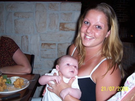 My daughter Karly with her nephew Jackson