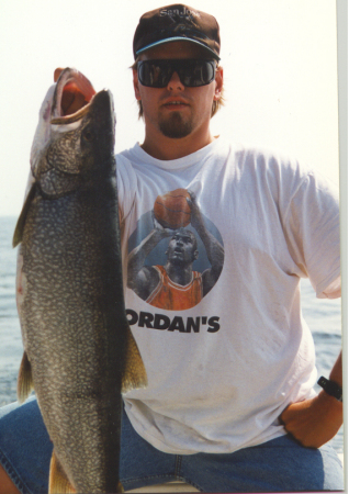 Fishing by Isle Royale Labor Day 1995