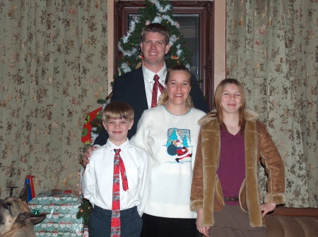 Wells Family at Christmas 2006