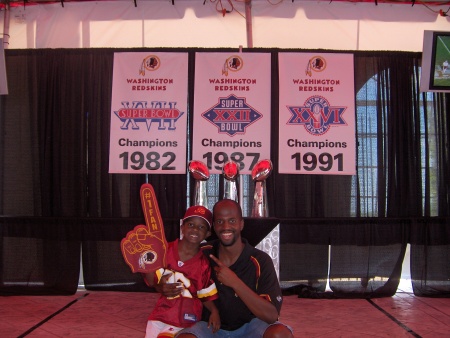 Me and Dave Redskin Fan Day 2006!