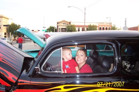 Lindsey & Creek in Dads 47 ford