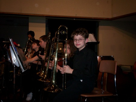 My son in the band