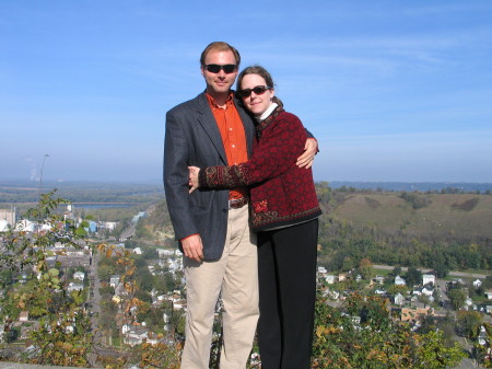 JoAnn & I overlooking Red Wing