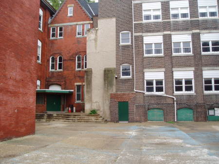 Courtyard of Saint Michael School, Philly