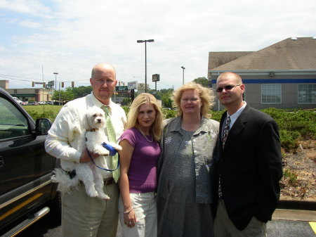 Ron, Heather, Diane, Josh, and Buzz (my granddog)