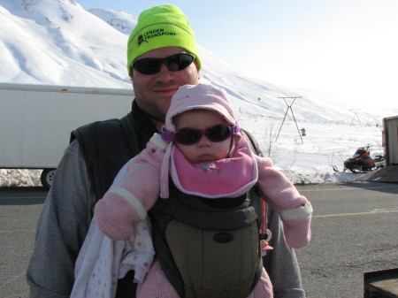 My husband Mike and baby Vivian 2008