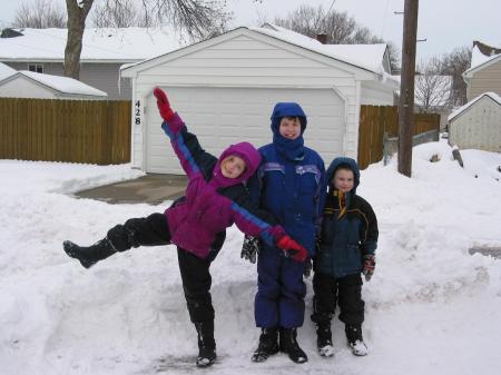 Callie, Chloe, Mikey - Winter 2006