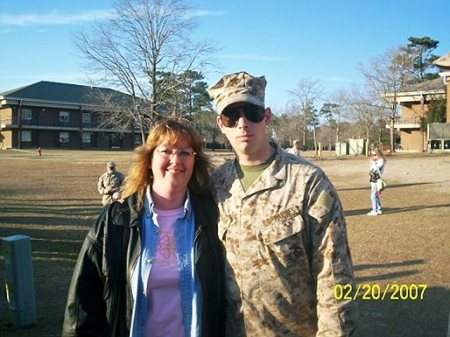 Me and My Son at Camp Lejuene N.C.