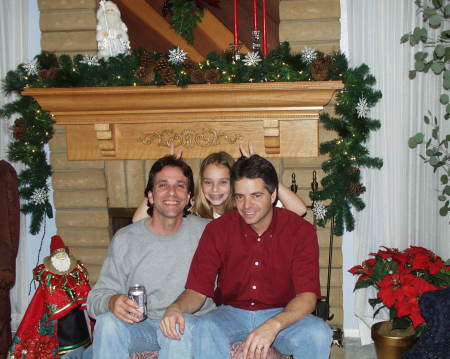 Brother Paul, Daughter Nicole and Me - Christmas 2003