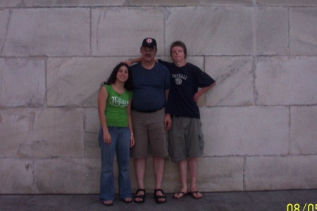At the base of the Washington Monument