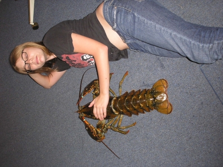 sarah and her lobster