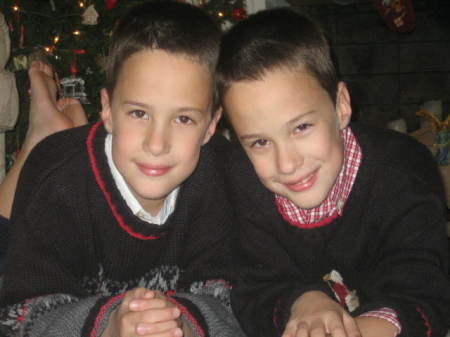 Johnny and Teddy - Age 8
