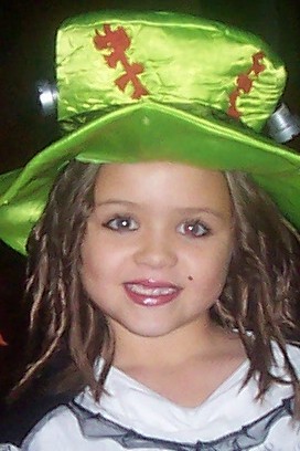 My 7 yr old daughter Bayleigh on Halloween.