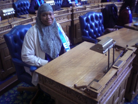 Me at the State Capitol in Trenton, I sat in on a Senate Hearing