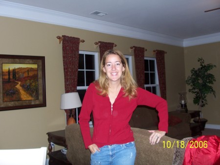 My wife Beth at our home in Charlotte, NC