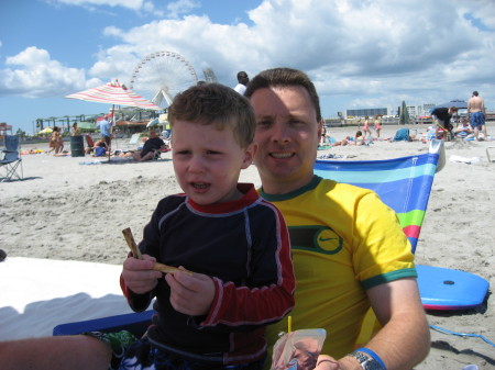 Ryan and me at the Beach in Ocean City