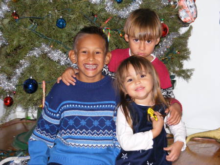 My grandkids Brian Jr,Joshua & Bryanna