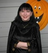 Deanna in her Wiccan Robes on Samhain/Hallowe'en