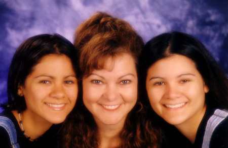 With my daughters Danielle & Yvette