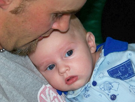 our baby Cameron w/ daddy- May 2007