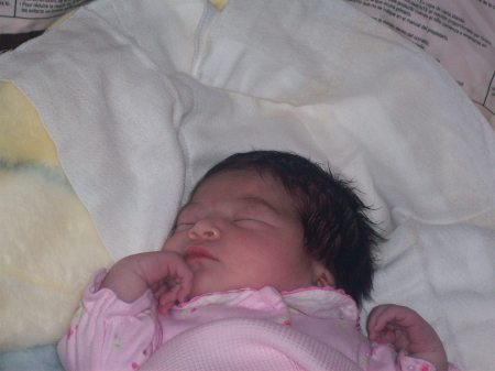 My baby girl Natalia born 12-07-07