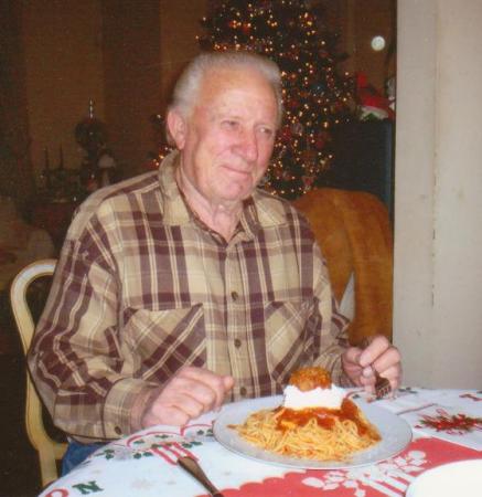 dad '06 enjoying his spaghetti sundae